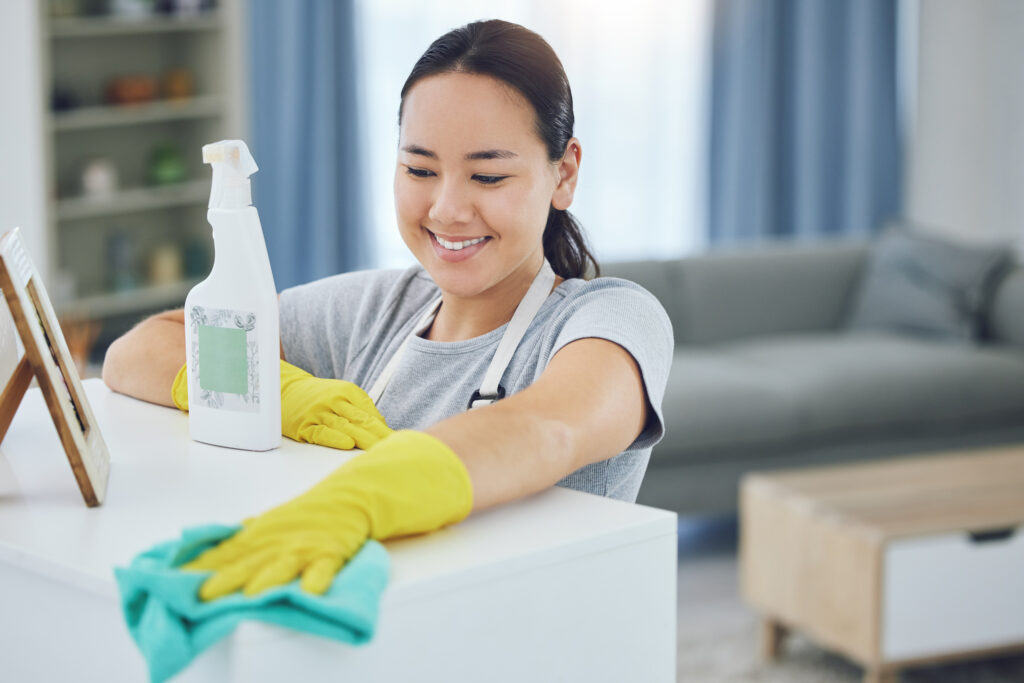 it looks just like it did when i got it. shot of a young woman w